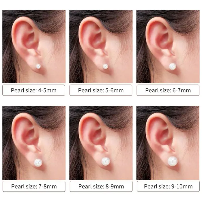 Earrings Pearly Lustre Elegant Freshwater White Semi Round Pearl Stud Earrings WE00126