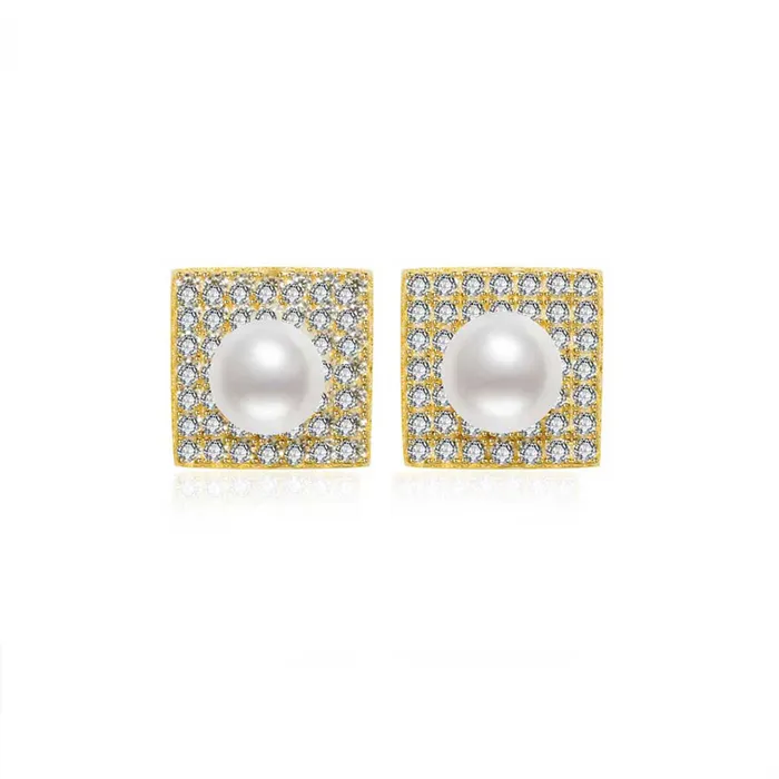 Earrings Pearly Lustre Top Grade Freshwater Pearl Earrings WE00451 CONNECT