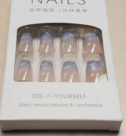 Earrings Polly NS335 Long Plastic Ballerina Nails Press On Nails 24 Pieces R002 Earrings Polly NS335 Long Plastic Ballerina Nails Press On Nails 24 Pieces R002