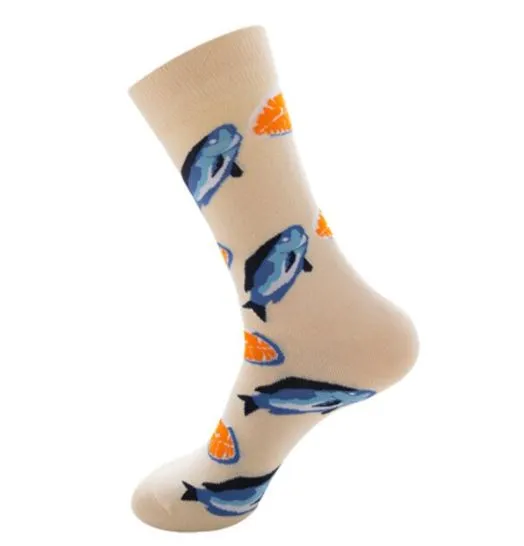 Earrings POLLY SF1024 Beige Tuna Fish Socks