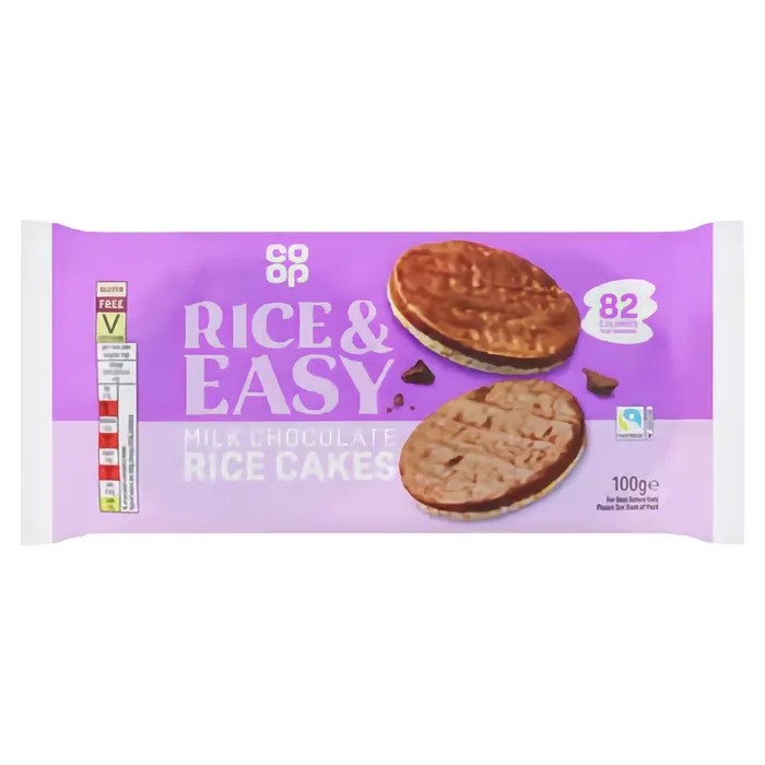 Earrings Ramsden International Co Op Milk Chocolate Rice Cakes 100g