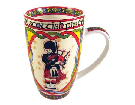 Earrings Scottish Piper Mug Royal Tara