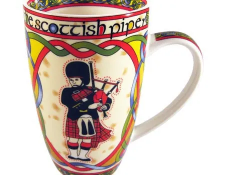 Earrings Scottish Piper Mug Royal Tara
