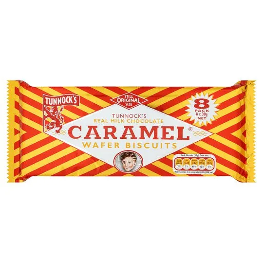 Earrings Tunnocks Caramel Wafers 8 Pack Ramsden International