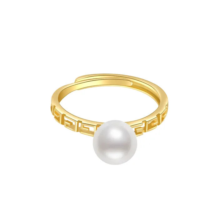 Elegant Freshwater Pearl Ring WR00084 Pearly Lustre Rings