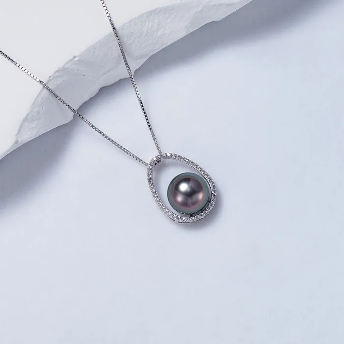 Elegant Tahitian Pearl Necklace WN00618 Pearly Lustre Necklaces