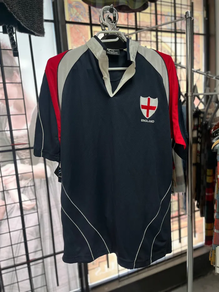 English Breathable Rugby Shirt Navy The Scottish and Irish Store Earrings