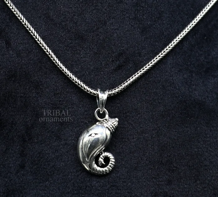 Exclusive design 925 sterling silver handmade Lord Ganesha divine pendant amazing stylish unisex pendant personalized jewelry ssp1715 TRIBAL ORNAMENTS Necklaces