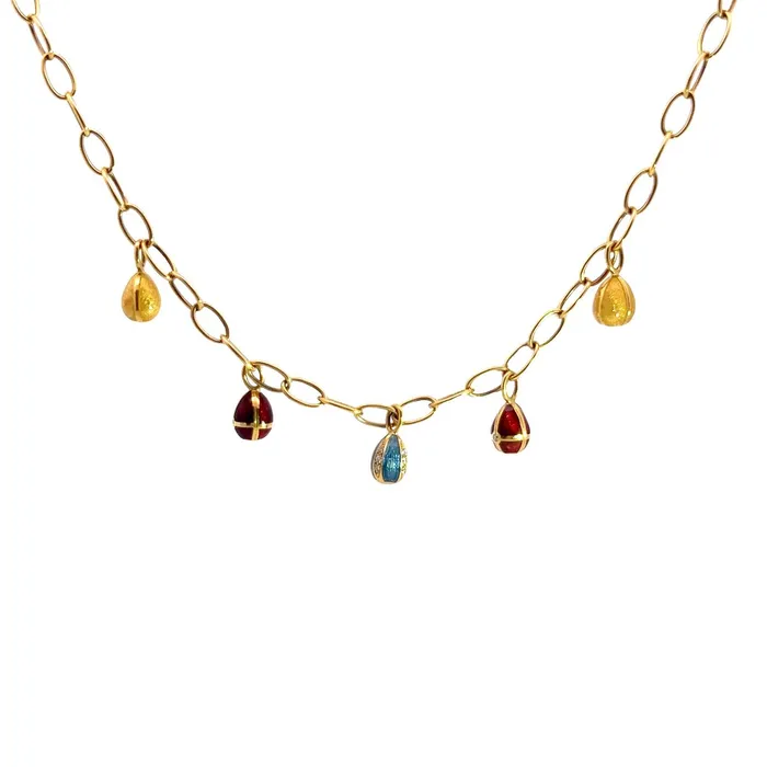 FABERGE Necklaces Preowned Faberge Egg Necklace