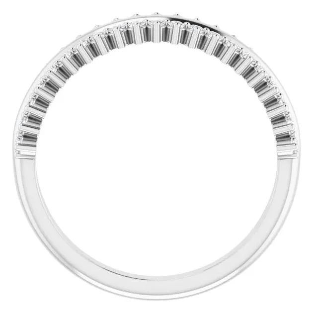 Fabianna 13 CTW Moissanite or Diamond Band Fire Brilliance Rings