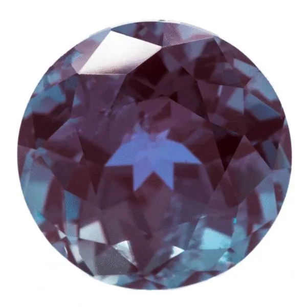 FIRE BRILLIANCE Chatham LabGrown Round Alexandrite Stone Size Rings