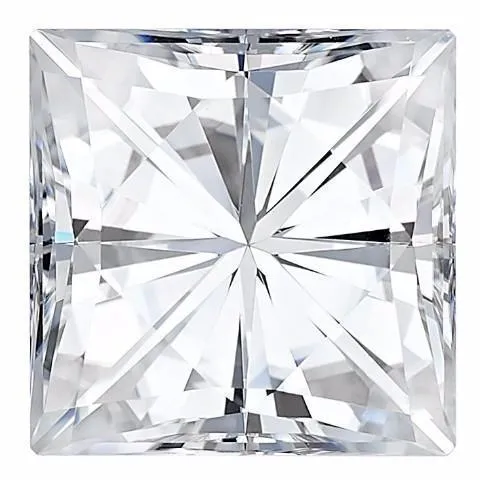 Fire Brilliance Earrings Charles Colvard Square Moissanite