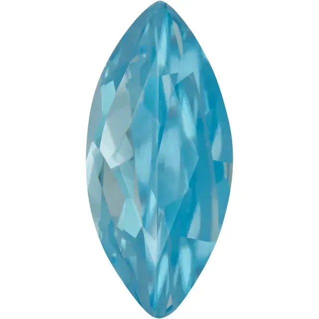 Fire Brilliance Earrings Marquise Swiss Blue Topaz Natural Gemstones