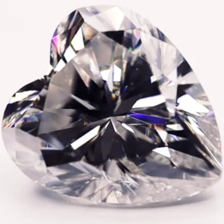 Fire Brilliance Rings 11mm x 95mm Heart Diamond Faceted FAB Moissanite Loose Stone Fire Brilliance Rings 11mm x 95mm Heart Diamond Faceted FAB Moissanite Loose Stone