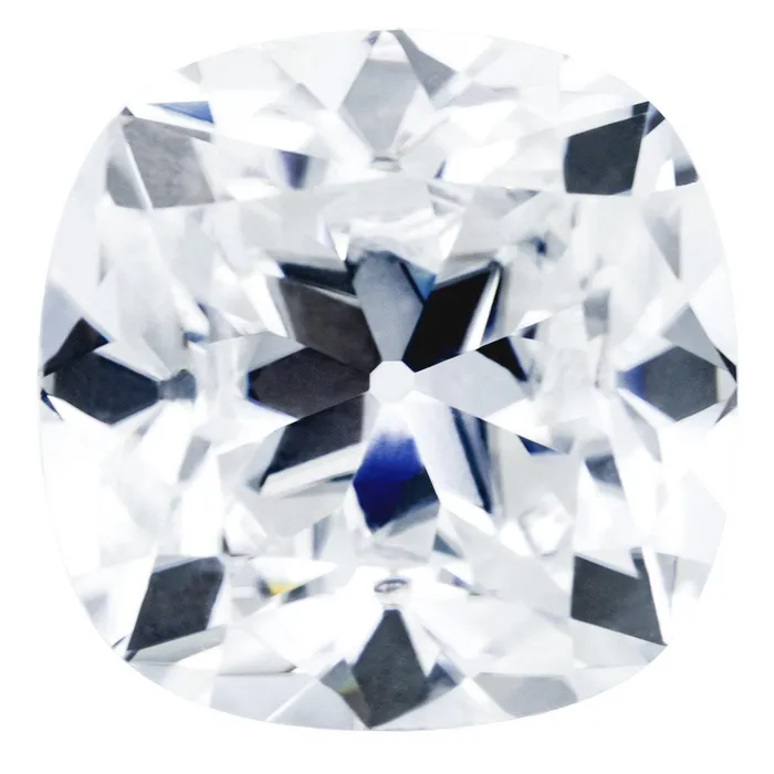 Fire Brilliance Rings Antique Cushion Old Mine Cut OMC Heirloom FAB Moissanite Loose Stone