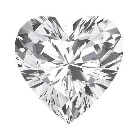 FIRE BRILLIANCE Rings Chatham LabGrown Heart White Sapphire Stone Size