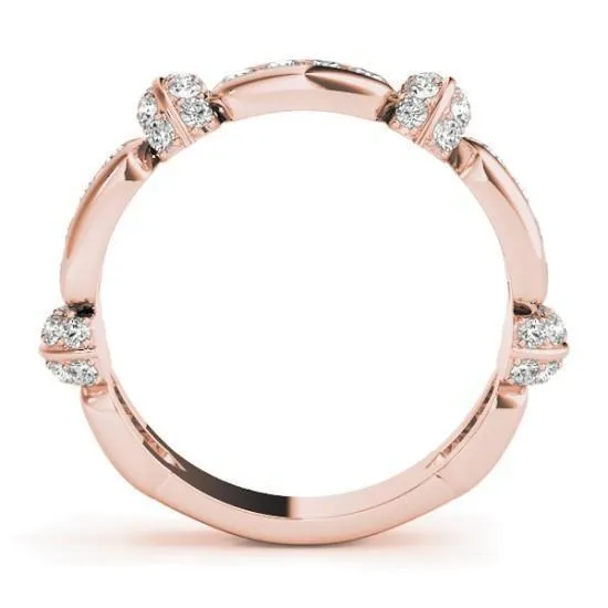 Fire Brilliance Stackables Full Eternity TriTone Gold Channel Bead Set 3Band Set Selectables Rings