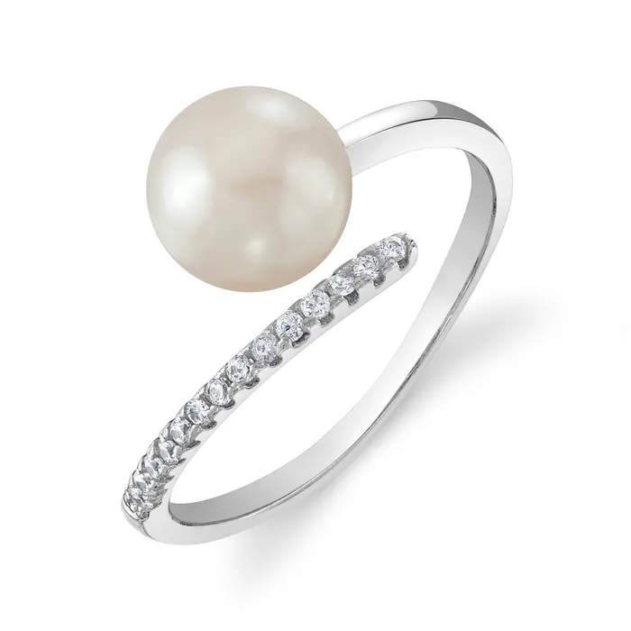 Freshwater Pearl Diamond Valentina Ring spt Rings