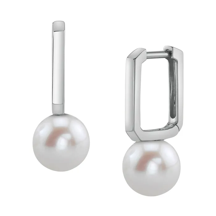 Freshwater Pearl Huggie Susie Earrings spt Earrings