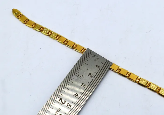 Genuine 22kt yellow gold handmade gold bar Royal Nawabi Chain Bracelet fabulous diamond cut design Best gifting mens jewelry Gbr43 TRIBAL ORNAMENTS Bracelets