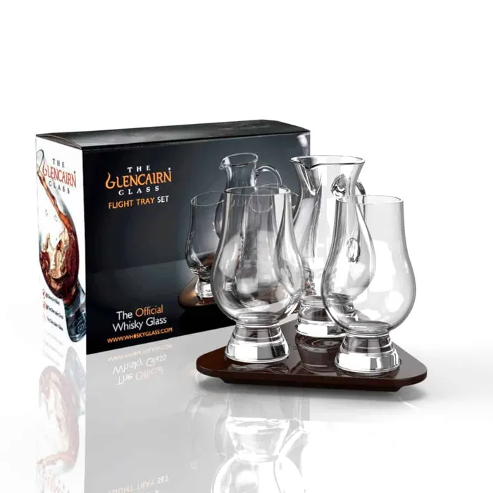 Glencairn Glass Flight Tray Set Glencairn Crystal Earrings