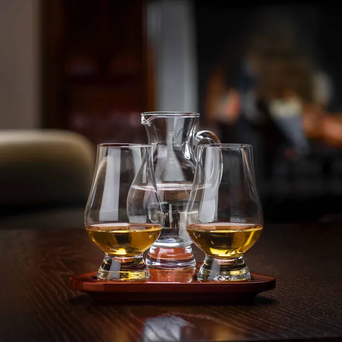 Glencairn Glass Flight Tray Set Glencairn Crystal Earrings