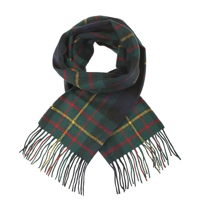 Gold Brothers Lambswool Scottish Tartan Clan Scarf MACDONNELLMARSHALL Earrings