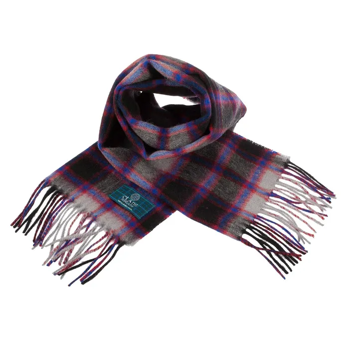 Gold Brothers Lambswool Scottish Tartan Clan Scarf MACDONNELLMARSHALL Earrings