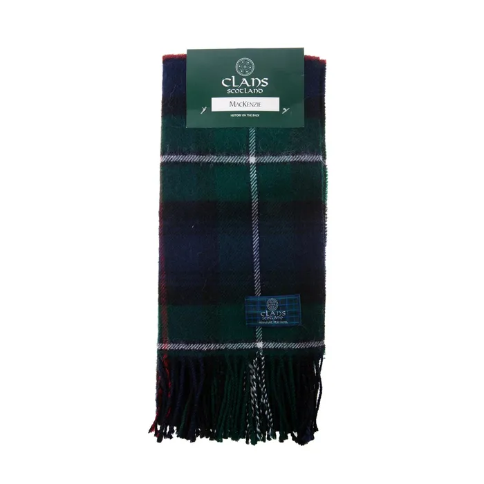 Gold Brothers Lambswool Scottish Tartan Clan Scarf MACDONNELLMARSHALL Earrings