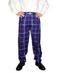 Gold Brothers Tartan Leisure Pants Earrings