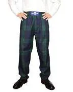Gold Brothers Tartan Leisure Pants Earrings