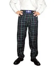 Gold Brothers Tartan Leisure Pants Earrings