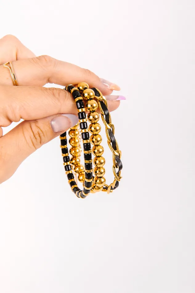 Hey June Bracelets Favorite Crime Bracelet Stack