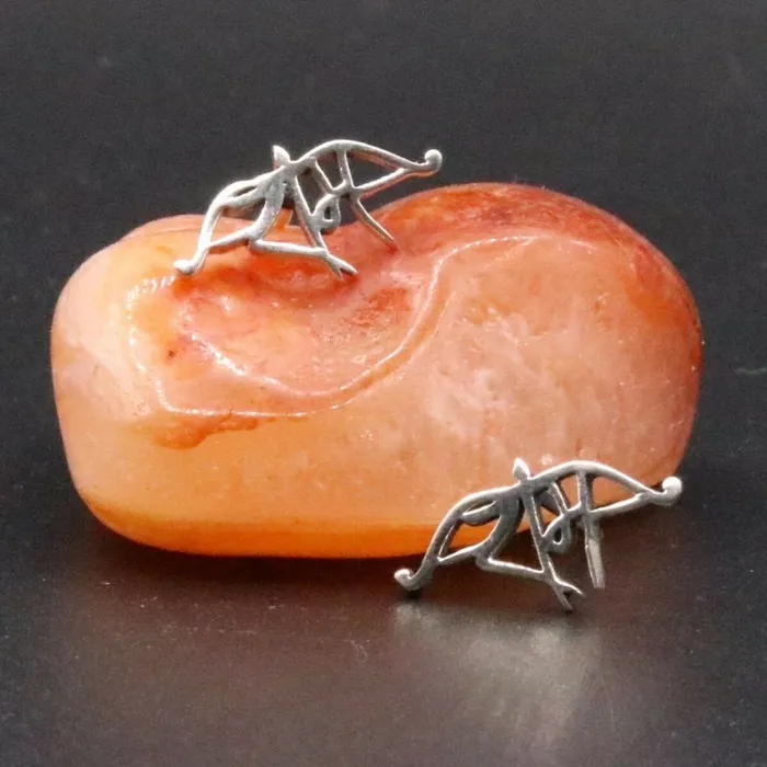 Indian lord shri ram silver handmade fancy mens stud earrings jewelry s17 TRIBAL ORNAMENTS Earrings
