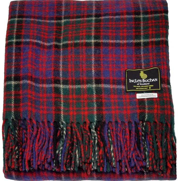 Ingles Buchan Necklaces MacDonald of Clanranald Tartan Blanket