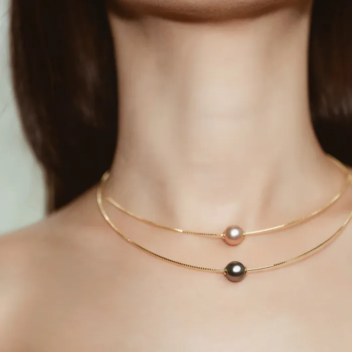 Interchangeable Pearl Necklace WN00350 Possibilities Pearly Lustre Necklaces