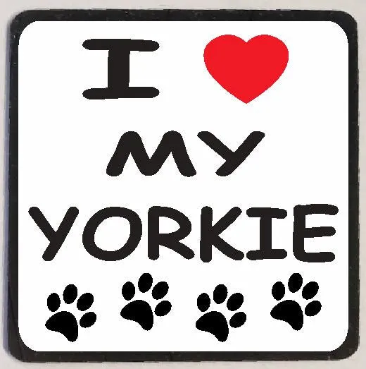 Iris Fashion Jewelry Earrings M130 I Love My Yorkie