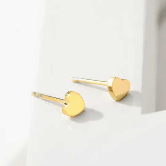 Jewelvers Earrings 14K GoldFilled Tiny Heart Stud Jewelvers Earrings 14K GoldFilled Tiny Heart Stud