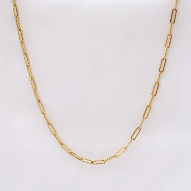 Jewelvers Necklaces 14K GoldFilled Paperclip Link Chain Necklace for Women Jewelvers Necklaces 14K GoldFilled Paperclip Link Chain Necklace for Women