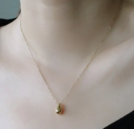 Jewelvers Necklaces 18K GoldFilled Waterdrop Necklace