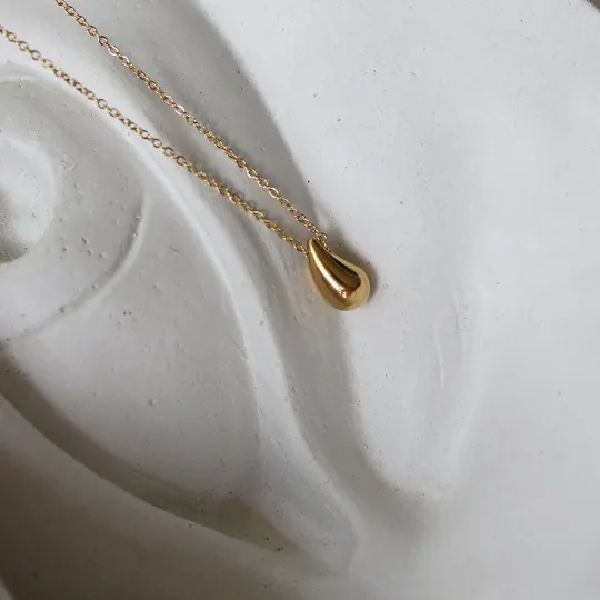 Jewelvers Necklaces 18K GoldFilled Waterdrop Necklace