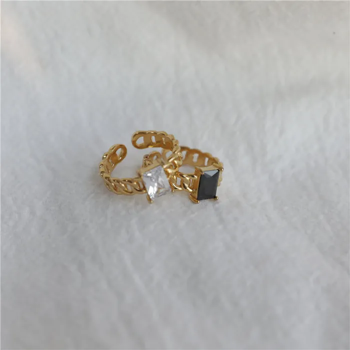 Jewelvers Rings 18K GoldFilled Adjustable Onyx Ring Jewelvers Rings 18K GoldFilled Adjustable Onyx Ring