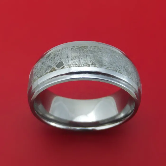 Lashbrook Rings Tantalum and Meteorite Custom Made Ring Lashbrook Rings Tantalum and Meteorite Custom Made Ring