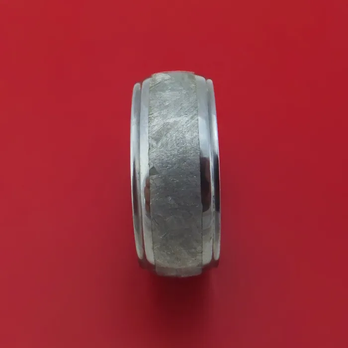 Lashbrook Rings Tantalum and Meteorite Custom Made Ring Lashbrook Rings Tantalum and Meteorite Custom Made Ring