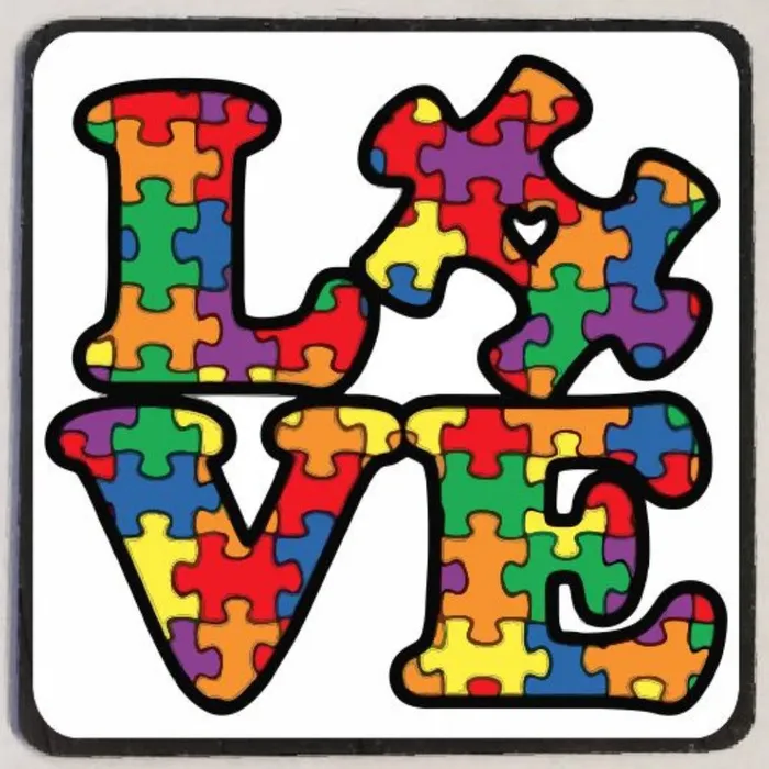 M95 Autism Love Iris Fashion Jewelry Earrings