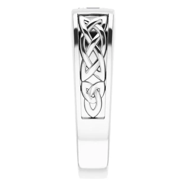 Matthew Asscher Moissanite Scroll Design Thick Ring Fire Brilliance Rings