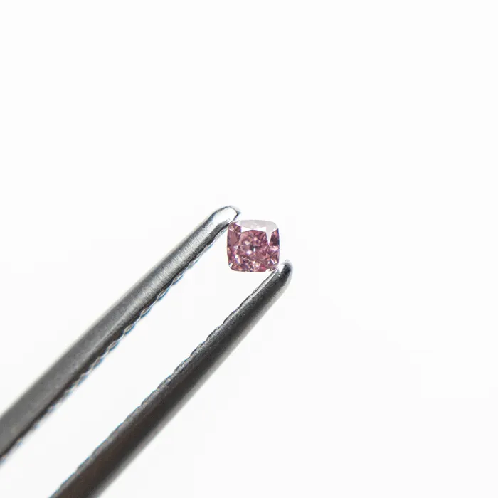 Misfit Diamonds Earrings 004ct 188x188x122mm Argyle Fancy Intense Purple Pink Cushion Brilliant 1868009