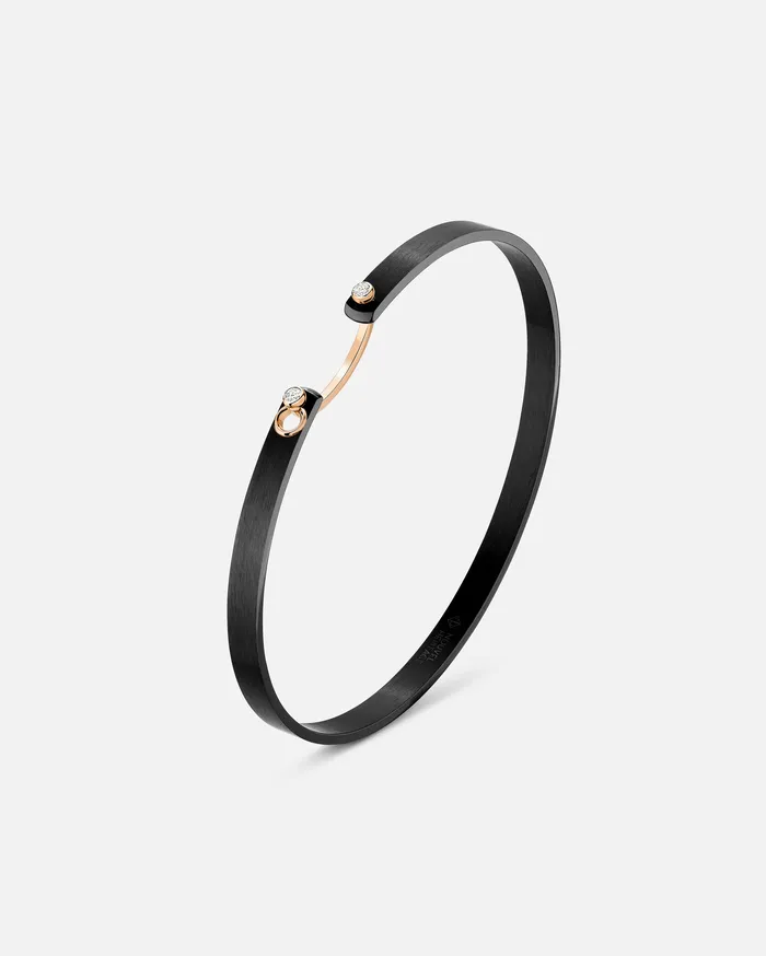 Mood Bracelets Midnight In Manhattan Mood Bangle in Rose Gold