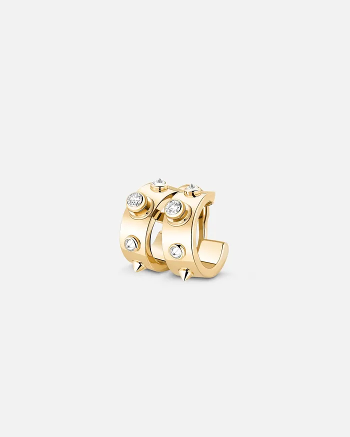 Mood Brunch in NY Ear Clip in Yellow Gold Earrings