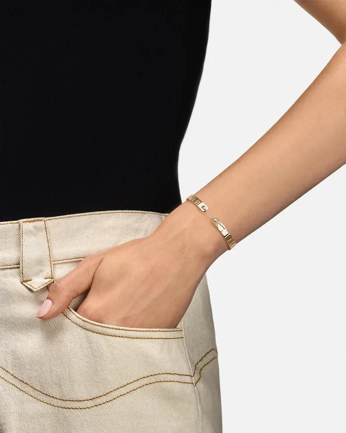 Mood Later Alligator GM Mood Bangle in Yellow Gold Bracelets Mood Later Alligator GM Mood Bangle in Yellow Gold Bracelets
